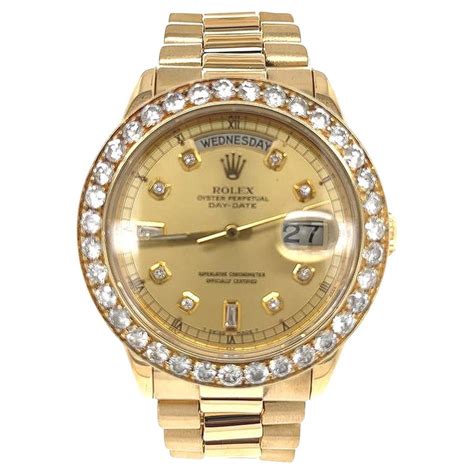 rolex day date diamant lünette|rolex day date bracelet.